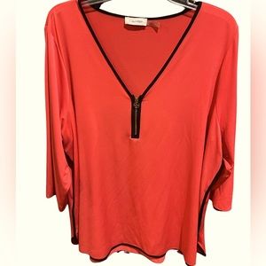 Calvin Klein Apricot Orange Tunic - Women’s Size 2X